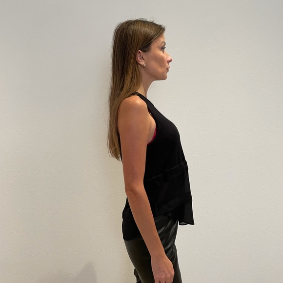 Michael Kors Black Layered Tank Top PS - Picture 5 of 6